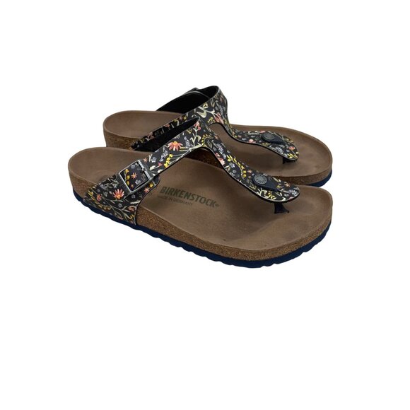 Birkenstock Gizeh Vegan Floral Thong Sandals Shoes Womens size 40 US 9 - Picture 1 of 8